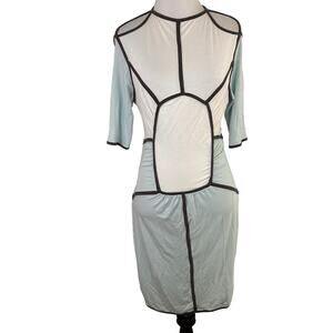 Nuvula Colorblock 3/4 Sleeve Bamboo Spandex Dress Size Medium